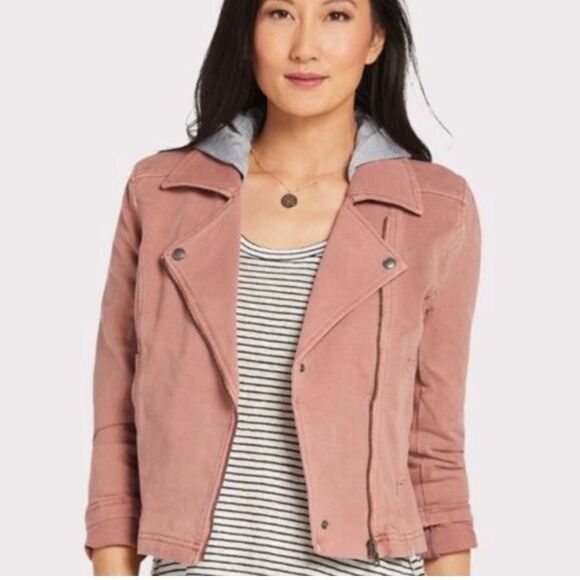 Evereve Marrakech Salmon Motorcycle Jacket - Picture 3 of 9